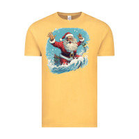Vintage Mustard happy santa Vintage Tee - Unal Design