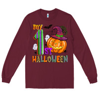 Burgundy my 1st halloween Long Sleeve Tee - Zillion Design Studio