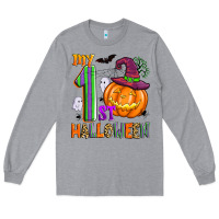 Heather Grey my 1st halloween Long Sleeve Tee - Zillion Design Studio