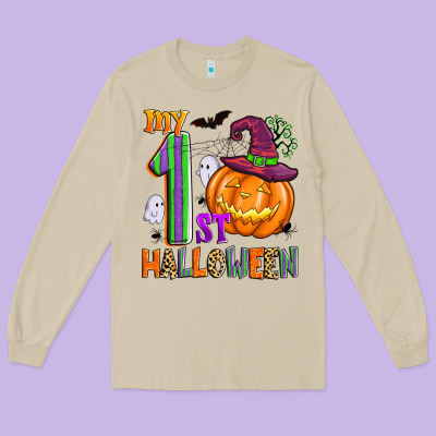 My 1st Halloween Long Sleeve Tee Designed By Zillion Design Studio