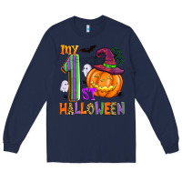 Navy my 1st halloween Long Sleeve Tee - Zillion Design Studio