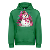 Emerald pink christmas snowman Urban Hoodie - MaliasSmallBusiness