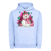 Pigment Grape Ice pink christmas snowman Urban Hoodie - MaliasSmallBusiness