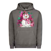 Pigment Tornado pink christmas snowman Urban Hoodie - MaliasSmallBusiness