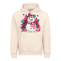 Sandshell pink christmas snowman Urban Hoodie - MaliasSmallBusiness