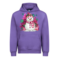 Tulip pink christmas snowman Urban Hoodie - MaliasSmallBusiness