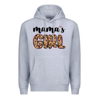 Heather Grey mama s girl malias Premium Hoodie - MaliasSmallBusiness