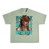 Oil Green howdy howdy black girl Urban Heavy Tee - texasbilliewilder