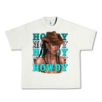 Pistachio howdy howdy black girl Urban Heavy Tee - texasbilliewilder