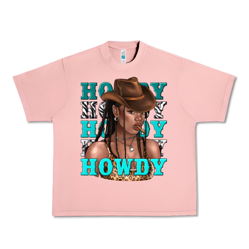 Howdy Howdy Black Girl Urban Heavy Tee by texasbilliewilder | Teevron
