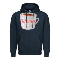 Navy teachers mug  fa element Zipper Hoodie - FaDigitalArtStudio