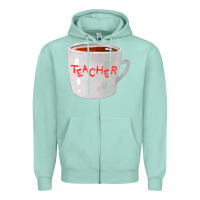 Seafoam teachers mug  fa element Zipper Hoodie - FaDigitalArtStudio