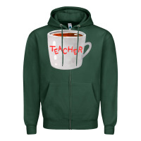 Sports Green teachers mug  fa element Zipper Hoodie - FaDigitalArtStudio