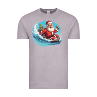 Vintage Zinc surf happy santa Vintage Tee - Unal Design