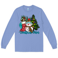 Colony Blue christmas vibes Long Sleeve Tee - RanaPortraitStore