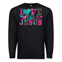 Black love like jesus valentine's day Premium Sweatshirt - AdoDesignShop