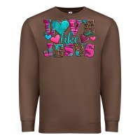 Chestnut love like jesus valentine's day Premium Sweatshirt - AdoDesignShop