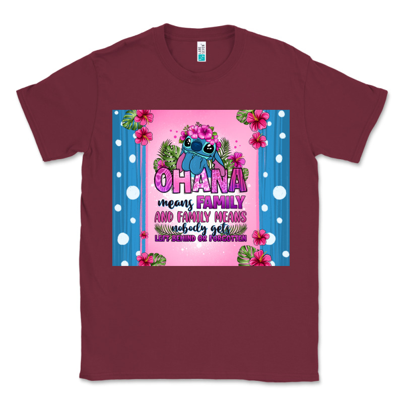 Ohana Means Family Stitch Classic Tee by Zillion Design Studio | Teevron