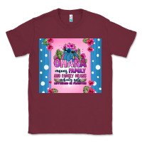 Burgundy ohana means family stitch Classic Tee - Zillion Design Studio