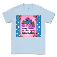 Dusty Blue ohana means family stitch Classic Tee - Zillion Design Studio