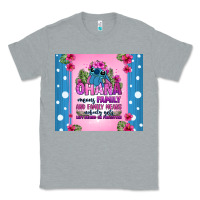 Heather Grey ohana means family stitch Classic Tee - Zillion Design Studio