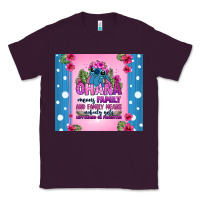 Plum ohana means family stitch Classic Tee - Zillion Design Studio