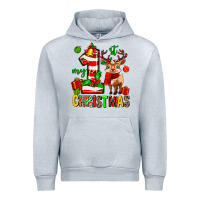Heather Grey my first christmas reindeer Urban Hoodie - MaliasSmallBusiness