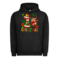 Pigment Black my first christmas reindeer Urban Hoodie - MaliasSmallBusiness
