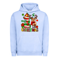 Pigment Grape Ice my first christmas reindeer Urban Hoodie - MaliasSmallBusiness