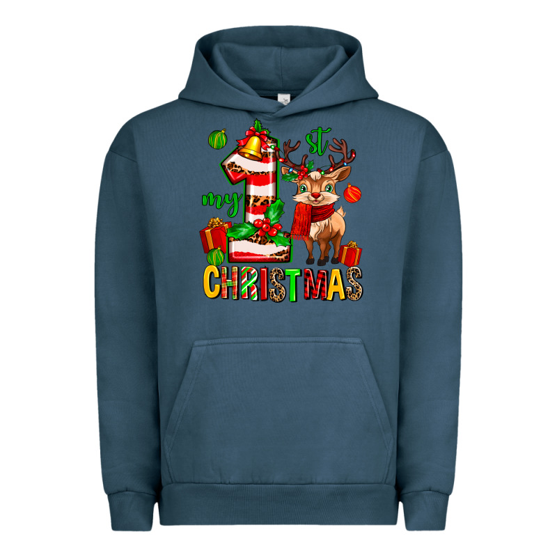 My First Christmas Reindeer Urban Hoodie by MaliasSmallBusiness | Teevron