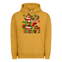 Pigment Peanut Butter my first christmas reindeer Urban Hoodie - MaliasSmallBusiness