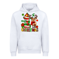 White my first christmas reindeer Urban Hoodie - MaliasSmallBusiness