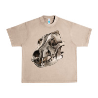 French Oak Wolf skull Urban Heavy Tee - RanaPortraitStore