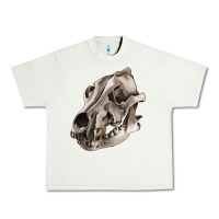 Pistachio Wolf skull Urban Heavy Tee - RanaPortraitStore