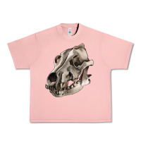 Salmon Wolf skull Urban Heavy Tee - RanaPortraitStore
