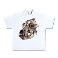 White Wolf skull Urban Heavy Tee - RanaPortraitStore