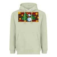 Matcha christmas tree with snowman Heavyweight Hoodie - AdoDesignShop