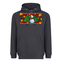 Smoke christmas tree with snowman Heavyweight Hoodie - AdoDesignShop