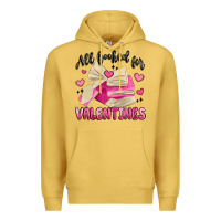 Antique Gold all booked for valentines Premium Hoodie - MaliasSmallBusiness