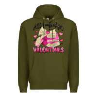 Army Green all booked for valentines Premium Hoodie - MaliasSmallBusiness