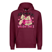 Burgundy all booked for valentines Premium Hoodie - MaliasSmallBusiness