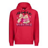Cardinal all booked for valentines Premium Hoodie - MaliasSmallBusiness