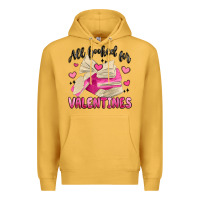 Mustard all booked for valentines Premium Hoodie - MaliasSmallBusiness