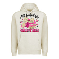 Oatmeal Heather all booked for valentines Premium Hoodie - MaliasSmallBusiness
