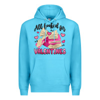 Ocean Blue all booked for valentines Premium Hoodie - MaliasSmallBusiness