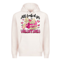 Pale Pink all booked for valentines Premium Hoodie - MaliasSmallBusiness