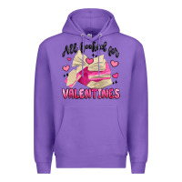 Purple all booked for valentines Premium Hoodie - MaliasSmallBusiness
