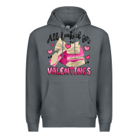 Rock all booked for valentines Premium Hoodie - MaliasSmallBusiness