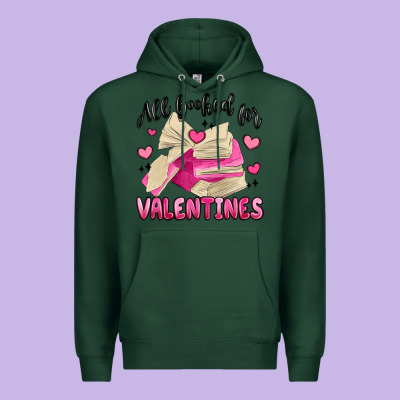 All Booked For Valentines Premium Hoodie Designed By Maliassmallbusiness