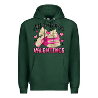 Sports Green all booked for valentines Premium Hoodie - MaliasSmallBusiness